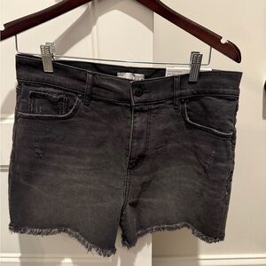 LOFT Black Jean Shorts